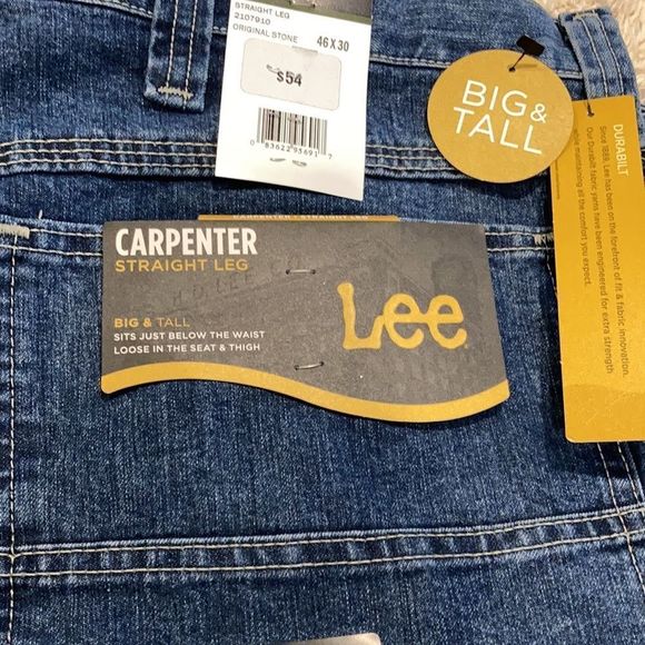Mens Lee carpenter Jeans 46 NWT - Picture 5 of 8